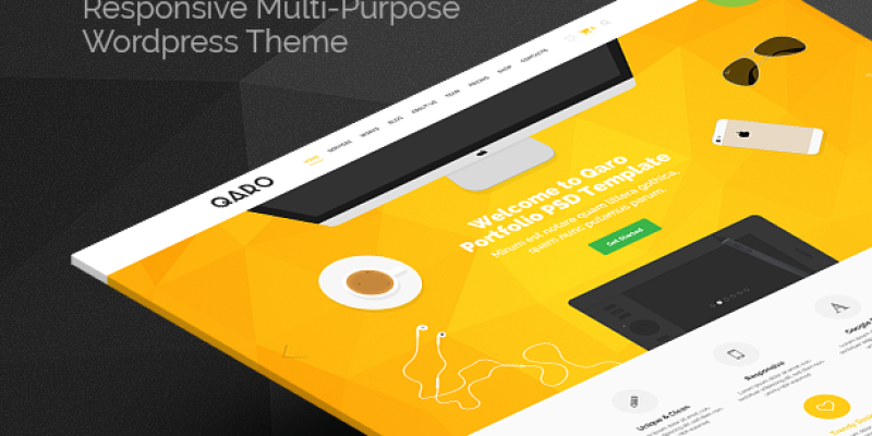 QARO – Clean & Modern PSD Template