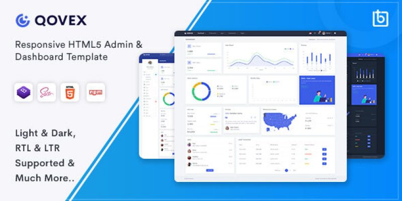 Qovex – Admin & Dashboard Template