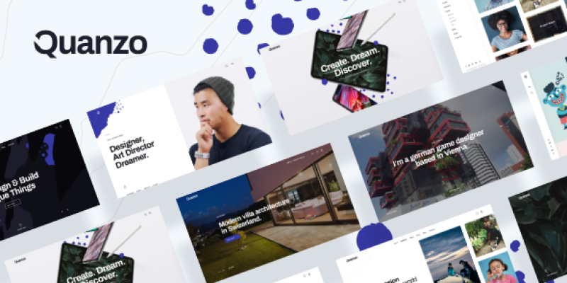 Quanzo – Personal Portfolio WordPress Theme