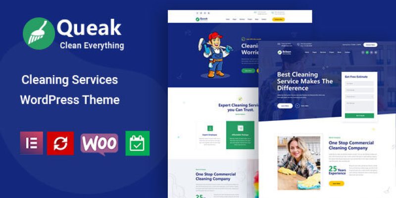Queak – Cleaning Services WordPress Theme