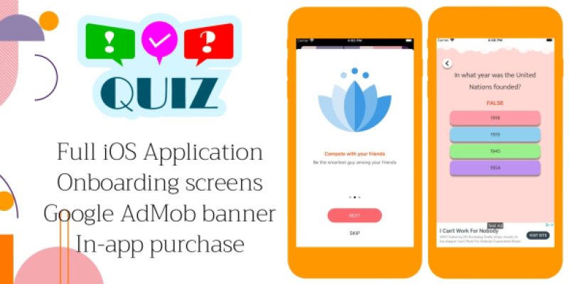 Quiz Time – Full iOS Application
