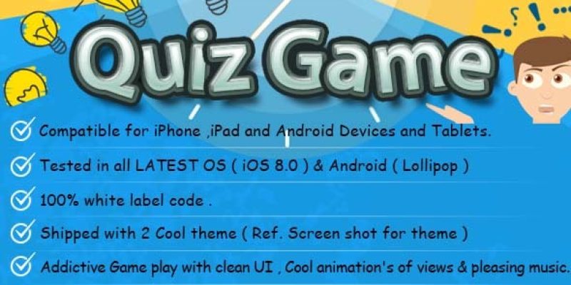 Quiz iOS & Android Game/App with Backend.