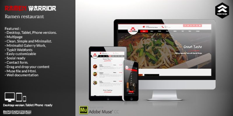 Ramen Warrior – Asian Restaurant Muse Template
