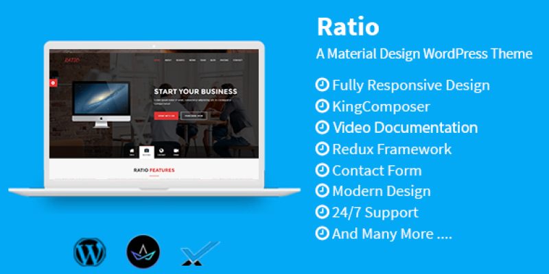 Ratio – Material Design WordPress Theme