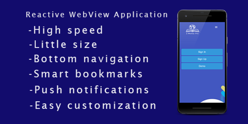 Reactive WebView Application