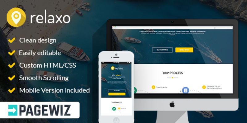 Relaxo – Pagewiz Landing Page