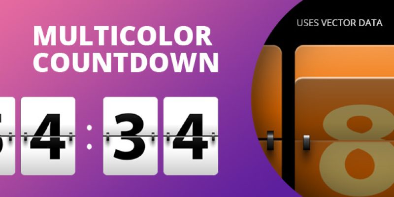 Resizable Multicolor Countdown