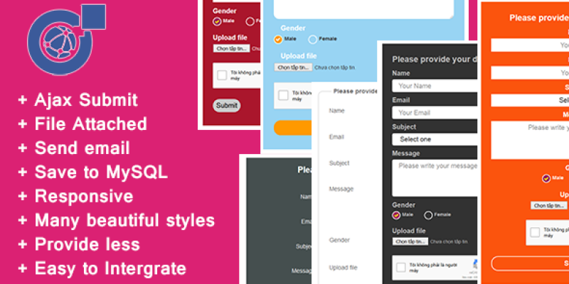 Responsive AJAX Contact Form – PHP, MySQL and Send Mail
