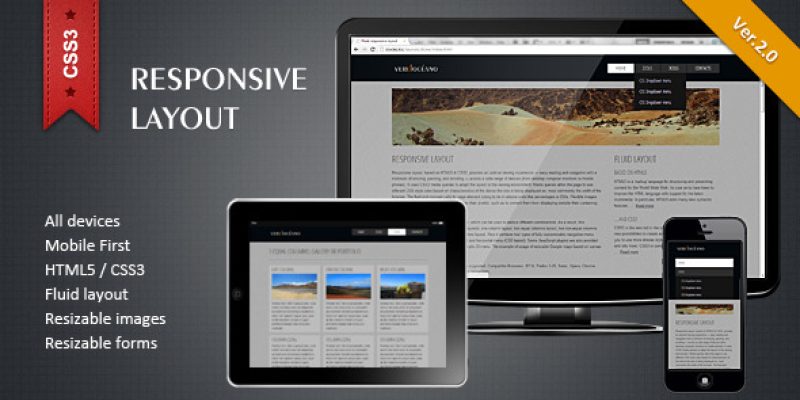 Responsive HTML5/CSS3 Layout