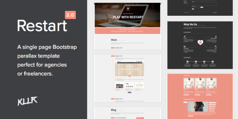 Restart – HTML Portfolio template
