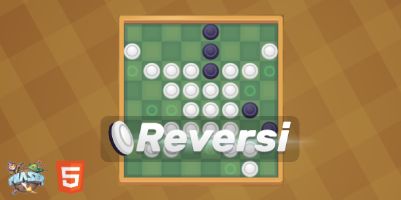Reversi – HTML5 Board Game (Phaser 3)