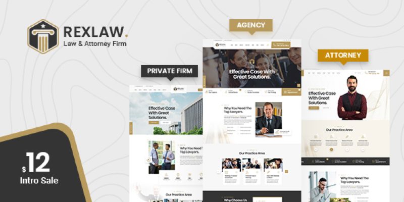 Rexlaw – Attorney HTML Template