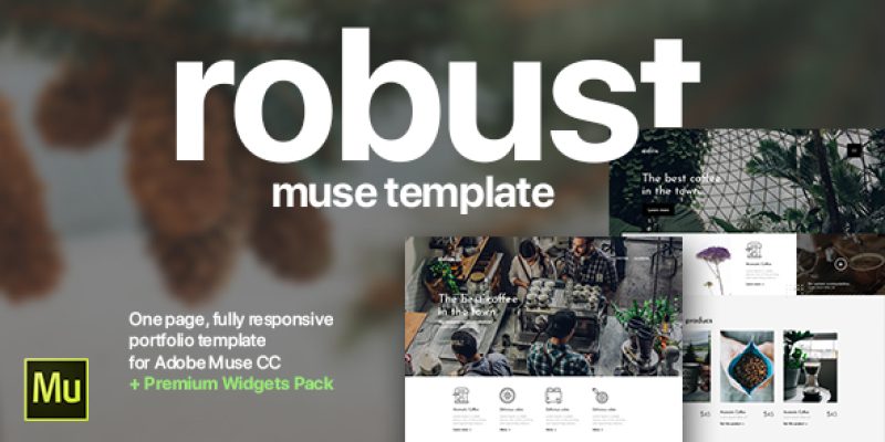 Robust | Coffee, Architect, Creative Portfolio Template for Adobe Muse CC