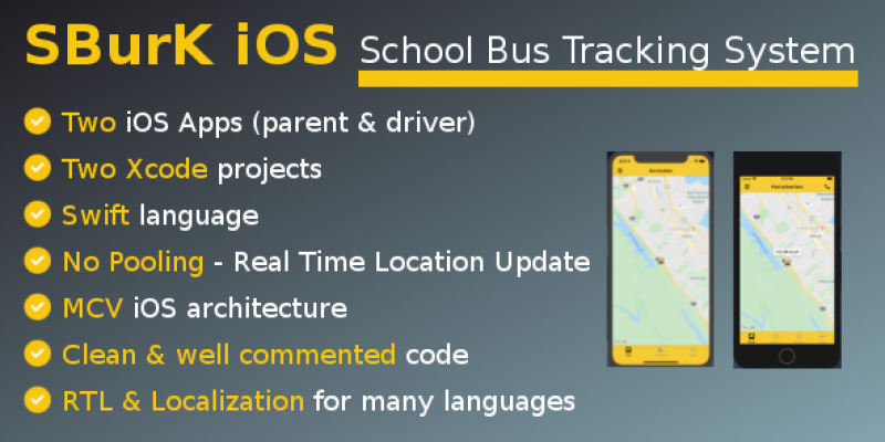 SBurK iOS – School Bus Tracker iOS apps – Two iOS Apps for parents and drivers