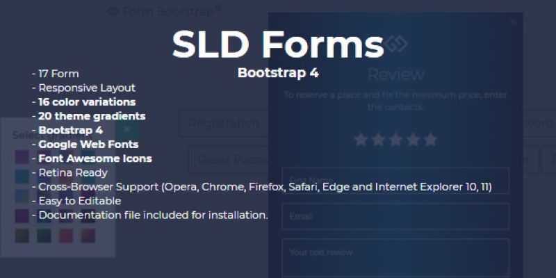 SLD Forms Bootstrap 4