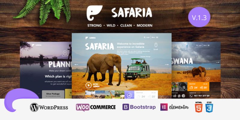 Safaria – Safari & Zoo WordPress Theme
