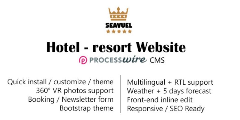 SeaVuel | Multilingual – Hotel website with CMS | Bootstrap 4 theme