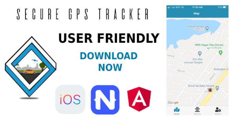 Secure GPS Tracker for IOS