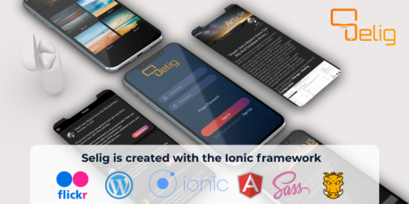 Selig – Ionic ios/Android app with WordPress API