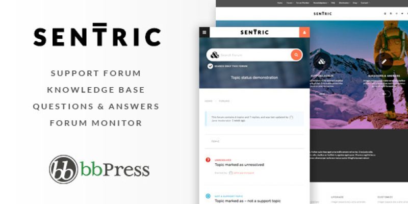 Sentric | Support Forum WordPress Theme