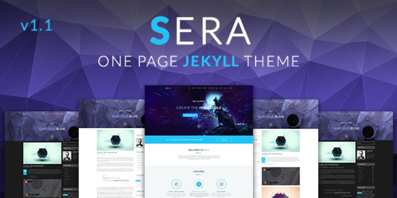 Sera – OnePage Multi-Purpose Jekyll Theme