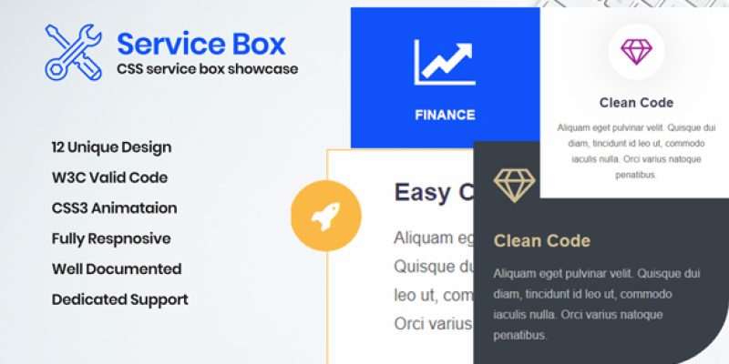 Service Box – CSS Layouts for Service Box