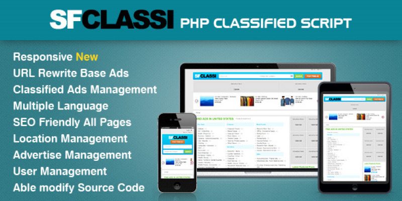 SfClassi Responsive PHP Classified Script