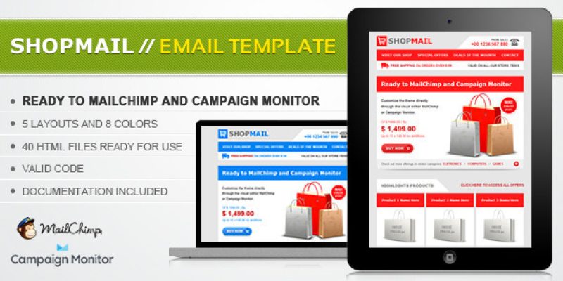 Shop Mail – HTML Email Template
