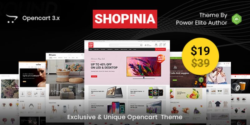 Shopinia – Multipurpose OpenCart 3 Theme