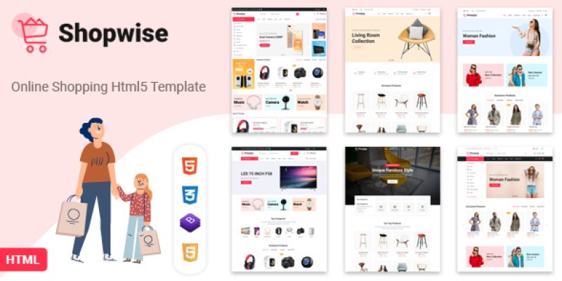Shopwise – eCommerce Bootstrap 4 HTML Template