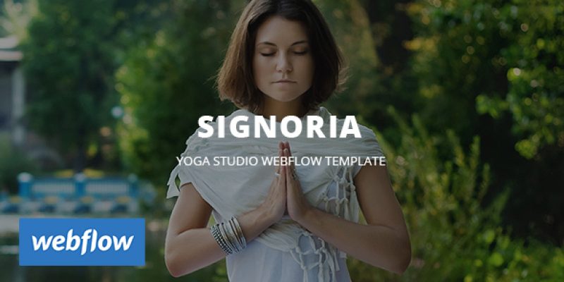 Signoria – Yoga Studio WebFlow Template
