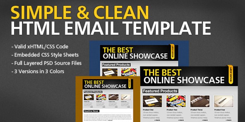 Simple & Clean HTML Email Template