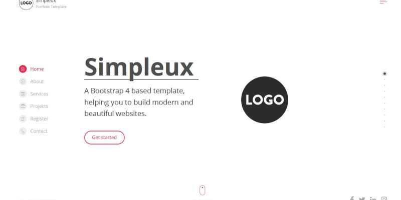 Simpleux – handsome Creative Website Template for Agency, Business and Portfolio