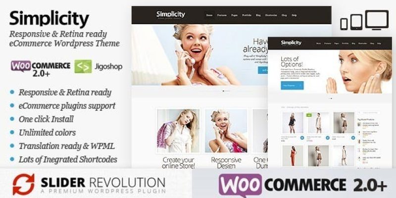 Simplicity – eCommerce Responsive WordPress Theme