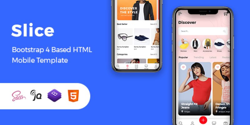 Slice – Mobile eCommerce HTML Template