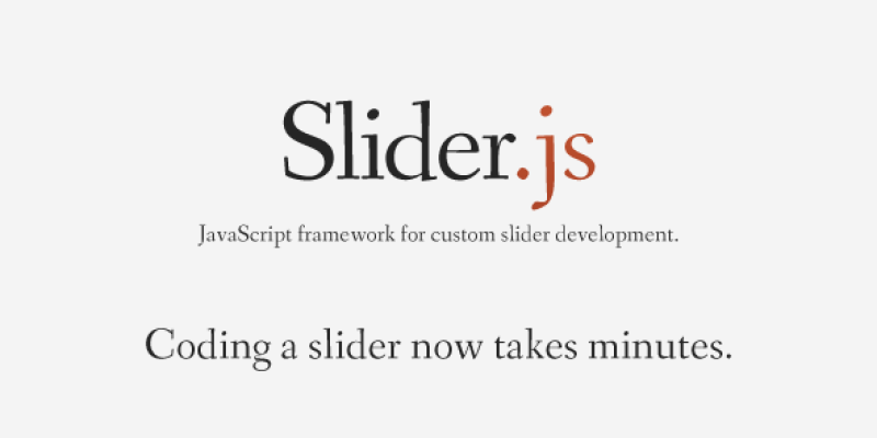 Slider.js – JS framework for slider development