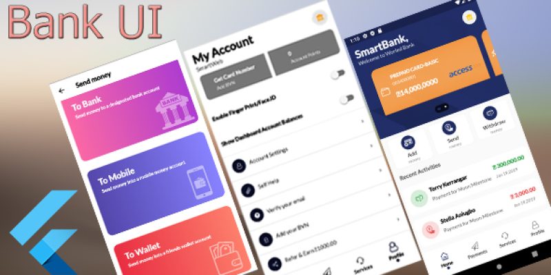 Smart Bank Flutter UI
