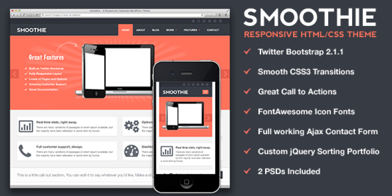 Smoothie – Responsive HTML Theme