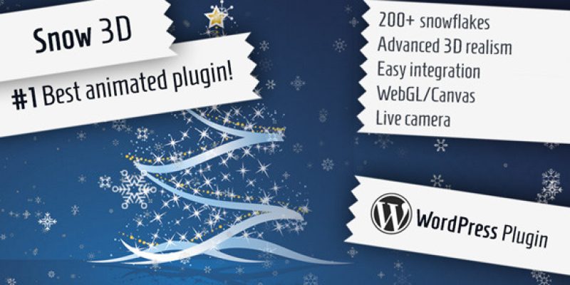 Snow 3D – Christmas Plugin for WordPress