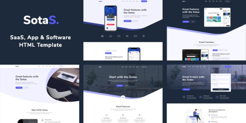 SotaS – App, Software & SaaS HTML Template