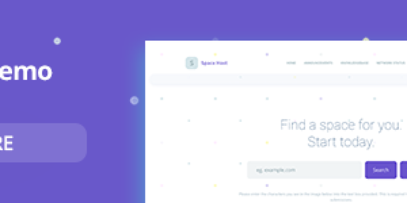 Space Host WHMCS & HTML Landing Page