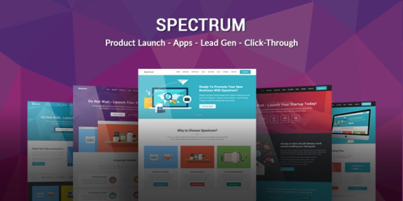 Spectrum – Responsive Landing Page Template