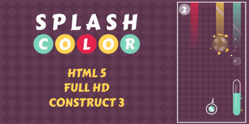 Splash Color – HTML5 Game (Construct3)