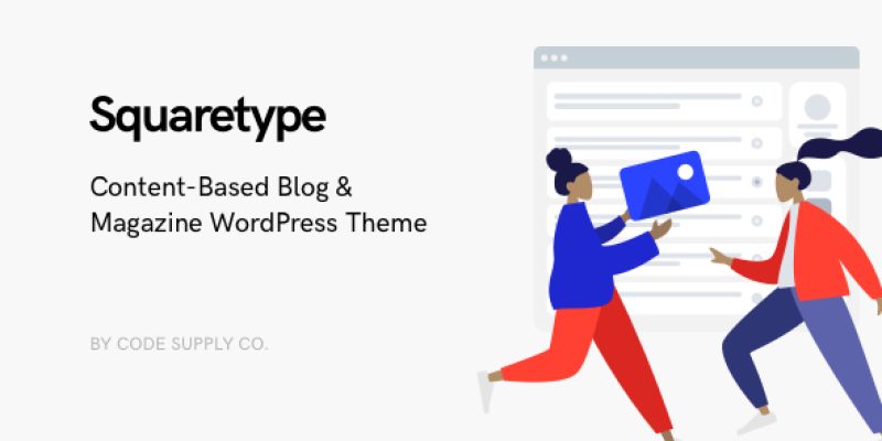 Squaretype – Modern Blog WordPress Theme