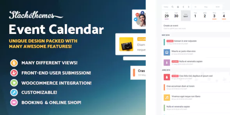 Stachethemes Event Calendar – WordPress Events Calendar Plugin