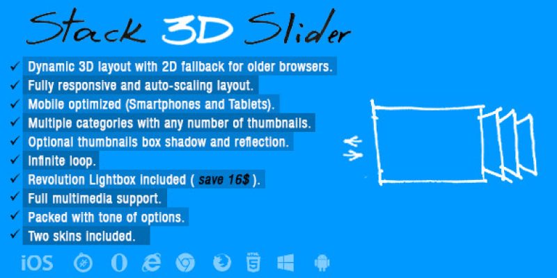 Stack 3D Slider