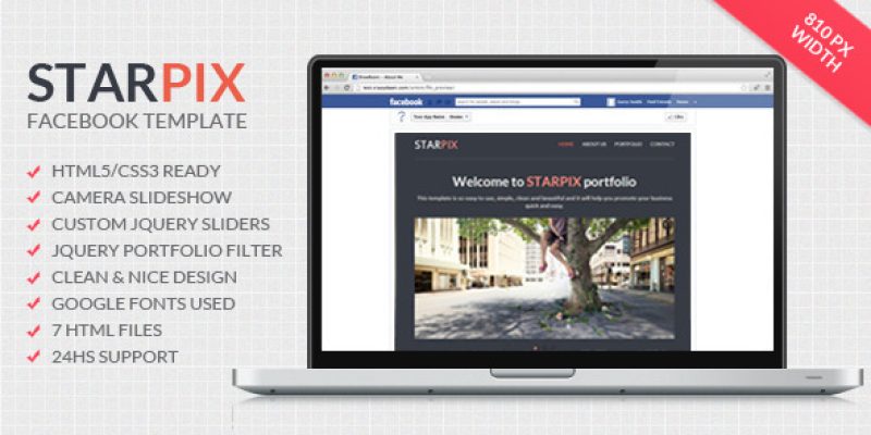 Starpix – Multipurpose Facebook Template