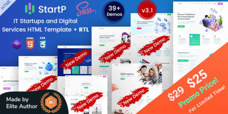 StartP – IT Startups & Digital Services HTML Template