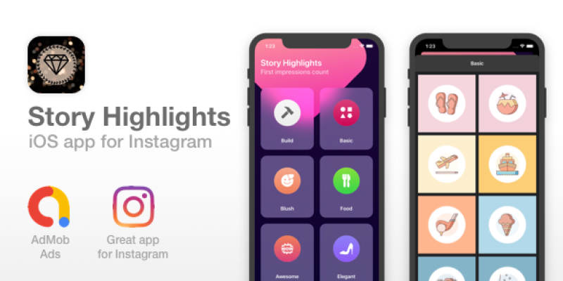 Story Highlights for Instagram – iOS app for Instagram