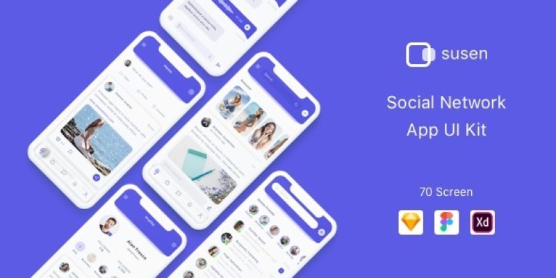 Susen – Social Network App UI Kit